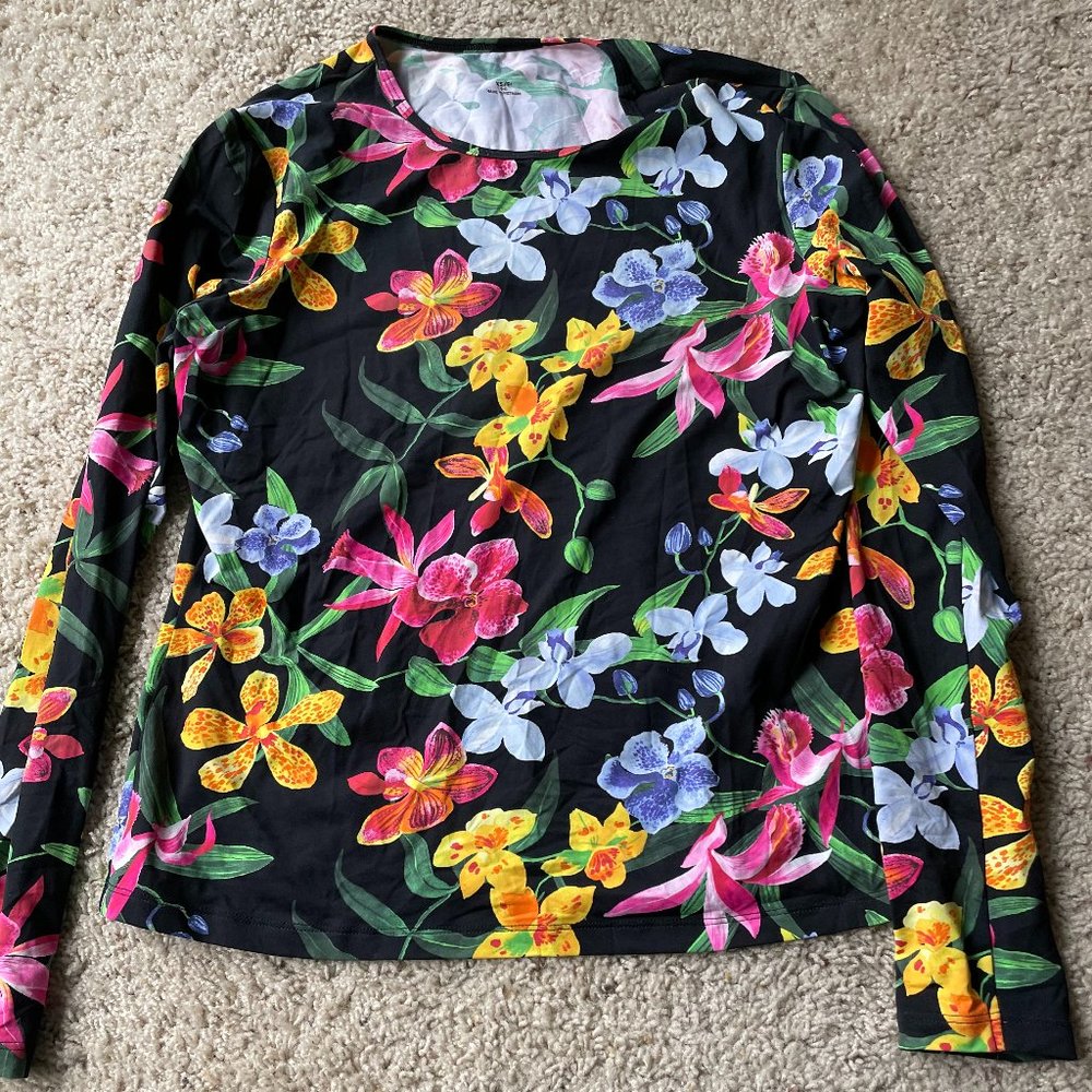 Lands End swim long sleeve shirt